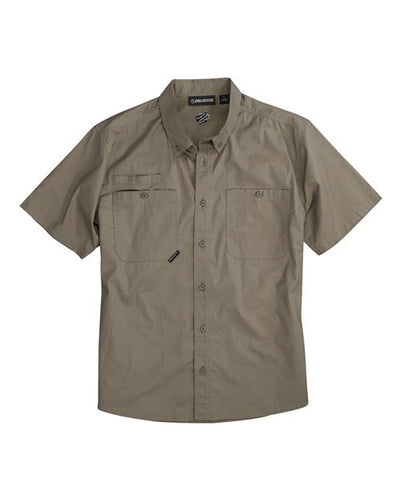 DRI DUCK 4451 Men's Craftsman Woven Short Sleeve Shirt - Rope - front