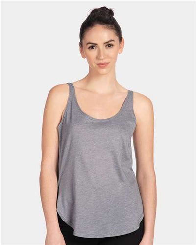 Next Level 5033 Women's Festival Tank - Heather Grey - model front