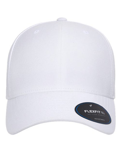 Flexfit 6110NU NU Adjustable Cap - White - front