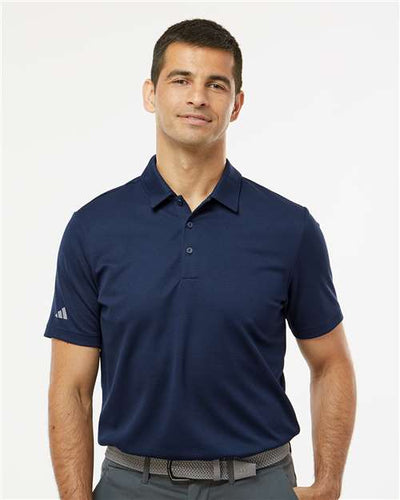 Adidas A580 Men's Micro Piqué Polo - Collegiate Navy - model front