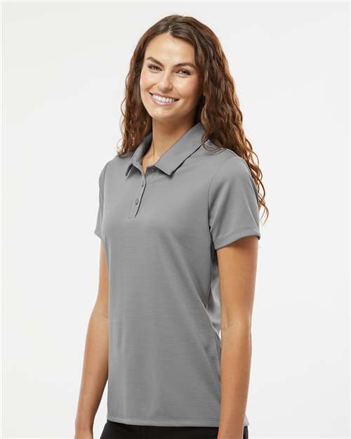 Adidas A581 Women's Micro Piqué Polo - Grey Three - model side