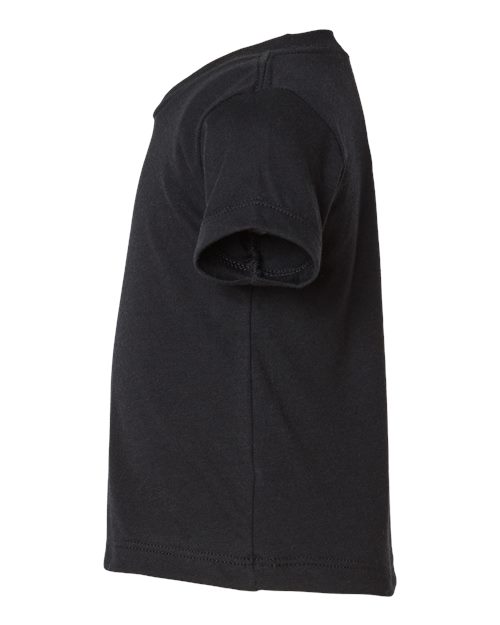 BELLA + CANVAS 3413B Infant Triblend Tee - Solid Black Triblend - side