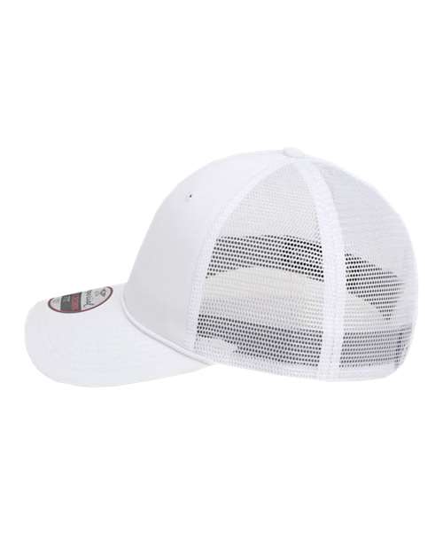 Imperial 7055 The Night Owl Performance Rope Cap - White/ White - side