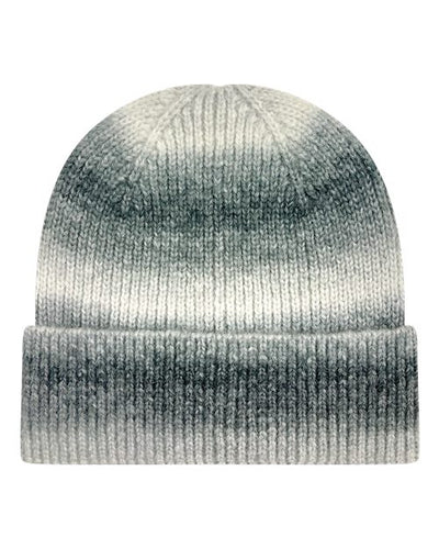 LEGACY KTDRB Tie-Dyed Ribbed Beanie - Grey Marble - front
