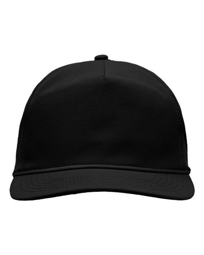 Sportsman SP1200 Five-Panel Ripstop Cap - Black - front