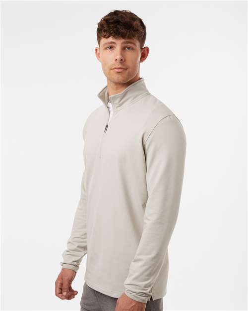 Independent Trading Co. EXP20PQ Men's Perform Quarter-Zip Pullover - Smoke - model side