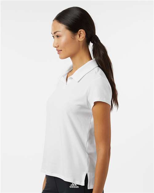 Adidas A690 Women's Blended Polo - Solid White - model side