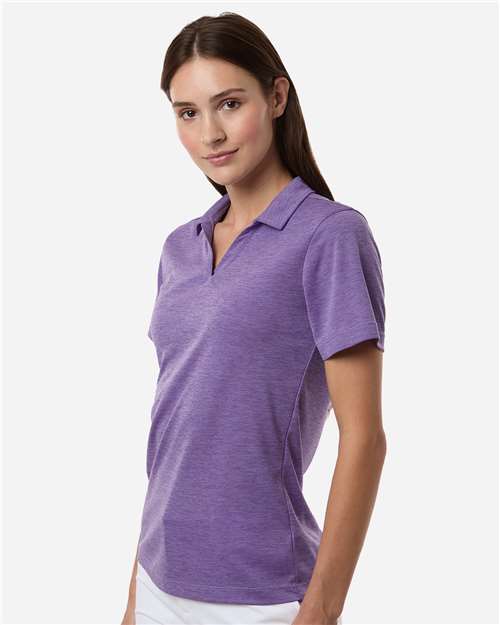 AllPro 4HM00L Women's Pro-Lock Performance Mélange Polo - Violet Melange - model side