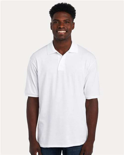 Jerzees 437R Men's Dri-Power Polo - White - model front