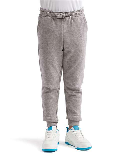 TriDri TD55B Youth Ashley Joggers - Heather Grey - model front