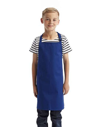 Artisan Collection by Reprime RP149 Youth Recycled Apron - Royal - model front