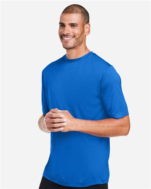 Core 365 CE10 Unisex Capital Performance T-Shirt - True Royal - model side