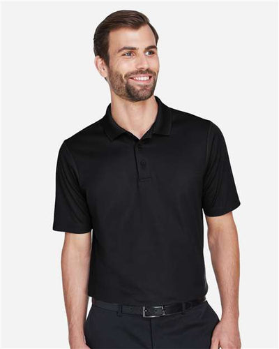 Devon & Jones DG20 Men's CrownLux Performance Plaited Polo - Black - model front