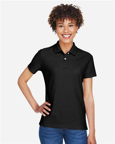 Devon & Jones DG150W Women's DRYTEC20 Performance Polo - Black - model front