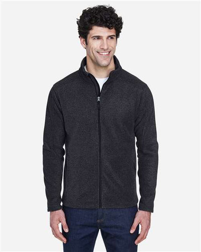 Core 365 88190 Men's Journey Fleece Jacket - Heather Charcoal - model front