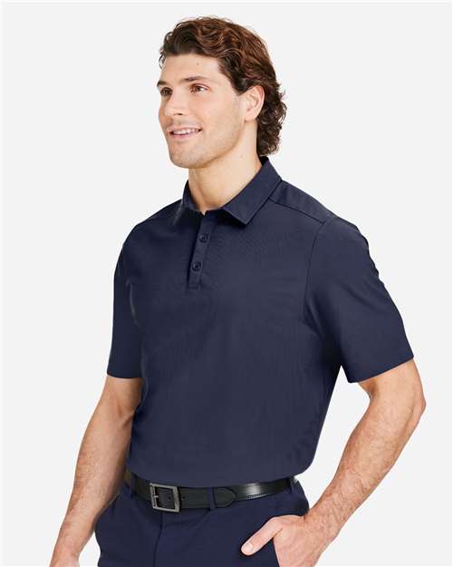 Devon & Jones DG110 Men's CrownLux Performance Windsor Welded Polo - Navy - model side