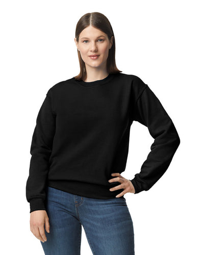 Gildan G120 DryBlend Crewneck Sweatshirt - Black - model front