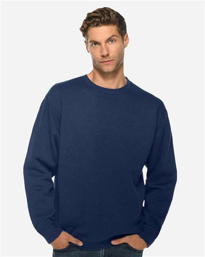 Lane Seven LS14004 Unisex Premium Crewneck Sweatshirt - Navy - model front