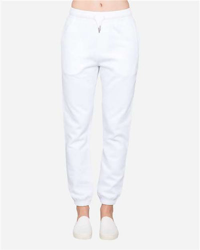 Lane Seven LS16006 Unisex Urban Joggers - White - model front