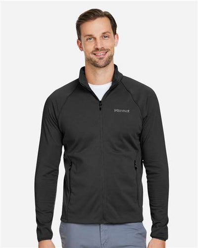 Marmot M15382 Men's Leconte Fleece Jacket - Black - model front