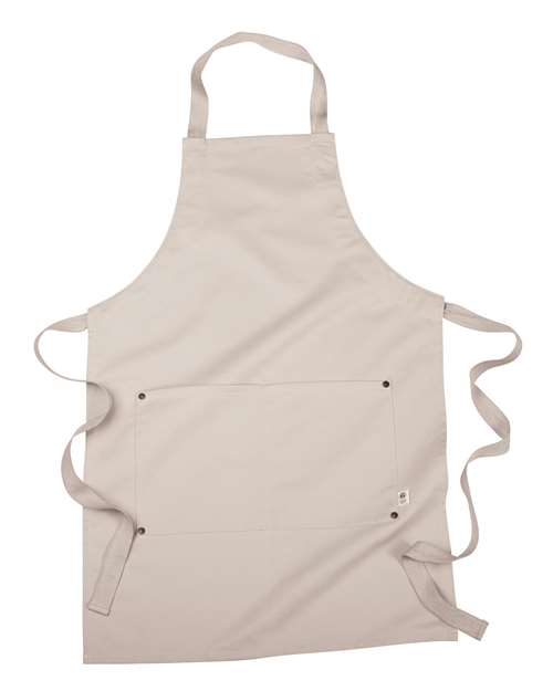 econscious EC6015 Two Pocket Apron - Oyster - front