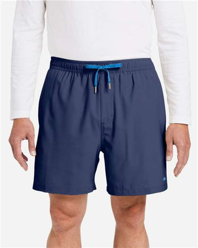 HUK H200184 Men's Pursuit Volley Shorts - Sargasso Sea - model front
