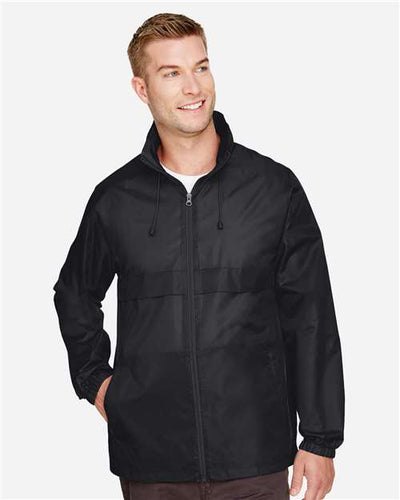 Team 365 TT73 Unisex Zone Protect Lightweight Jacket - Black - model front