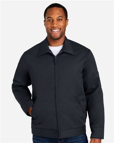 Harriton M721 Unisex ClimaBloc Station Jacket - Dark Charcoal - model front