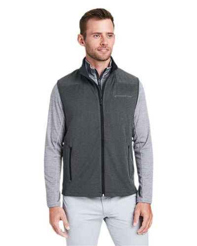 vineyard vines O001400 Men's On-The-Go Shep Vest - Jet Black - model front
