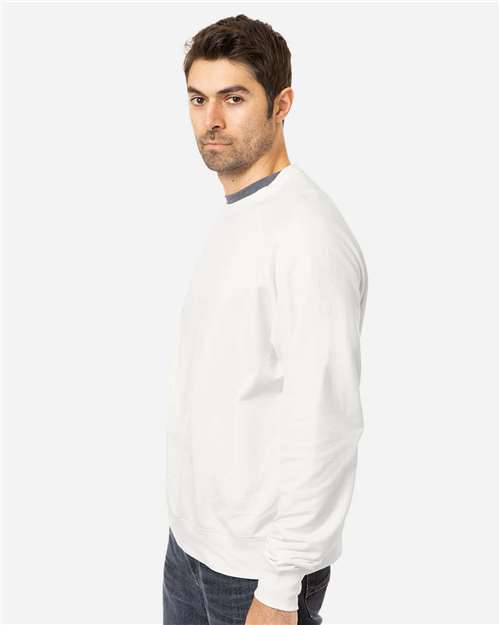 econscious EC5200 Unisex Motion Crewneck Sweatshirt - White - model side