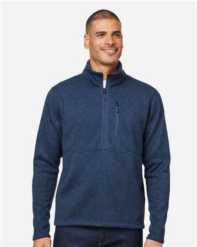 Marmot M16221 Men's Drop Line Half-Zip Jacket - Arctic Navy Heather - model front