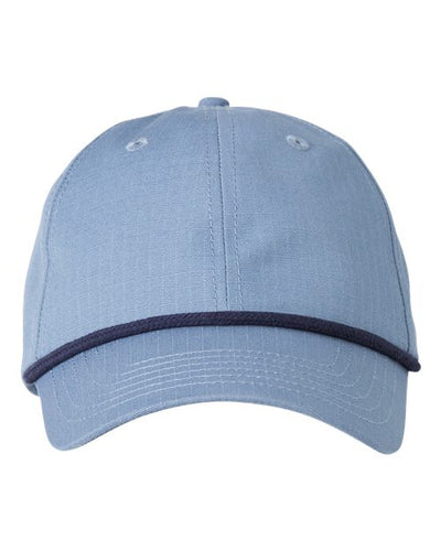 Big Accessories BA640 Lariat Cap - Slate Blue/ Navy Rope - front