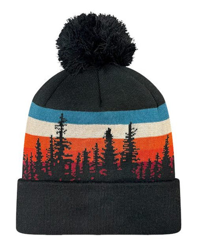 LOCALE GRNDSR Grand Recycled Beanie - Lodgepole/ Black - front