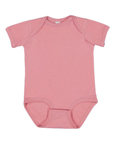 Rabbit Skins 4424EX Infant Fine Jersey Bodysuit - Extended Colors - Vintage Mauvelous - front