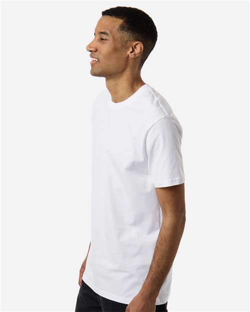 Independent Trading Co. PRM180PT Unisex Premium T-Shirt - White - model side