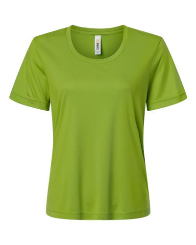 Core 365 CE10W Women's Capital Performance T-Shirt - Acid Green - front