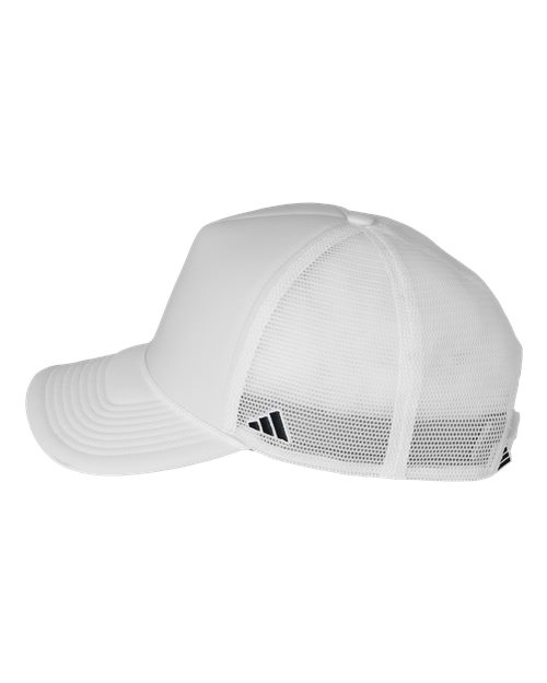 Adidas AH608 Fundamental Dispatch Trucker Cap - White/ Black - side
