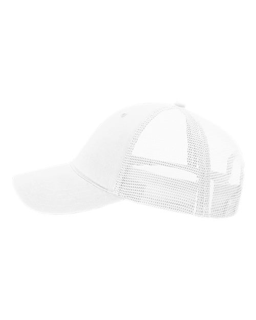 Richardson 111 Garment-Washed Trucker Cap - White - side