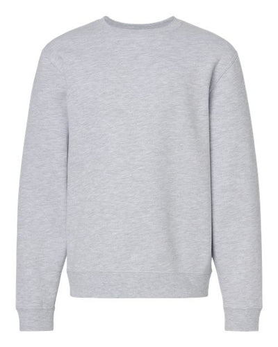Independent Trading Co. SS3001Y Youth Midweight Crewneck Sweatshirt - Grey Heather - front