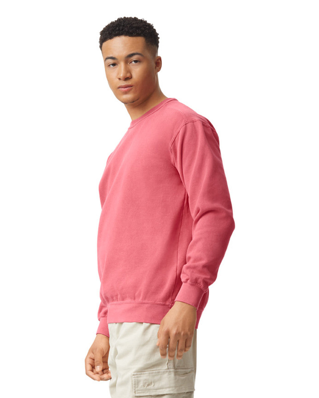 Comfort Colors 1566 Crewneck - Watermelon - model side