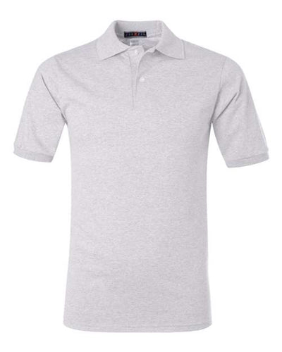 Jerzees 437MSR Men's SpotShield 50/50 Polo - Ash - front