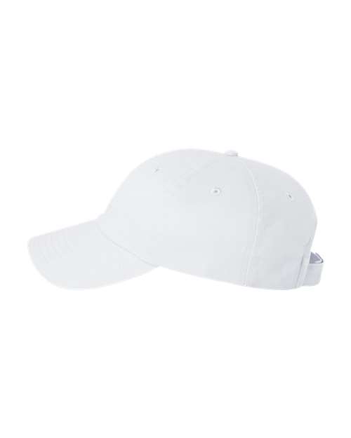 Valucap VC200 Brushed Twill Cap - White - side