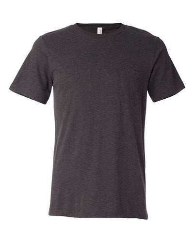 BELLA + CANVAS 3021 Men's Jersey Pocket Tee - Dark Grey Heather - front