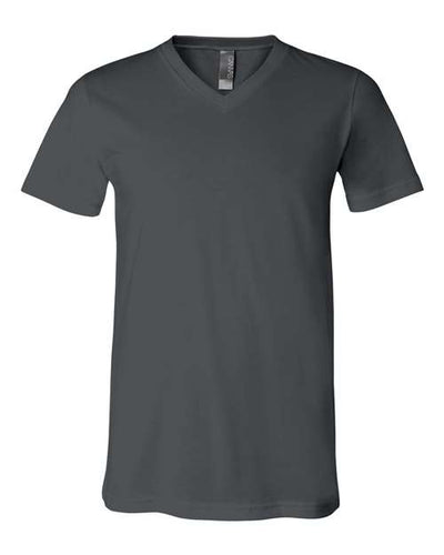 Bella + Canvas 3005 Jersey V-Neck Tee - Asphalt - front