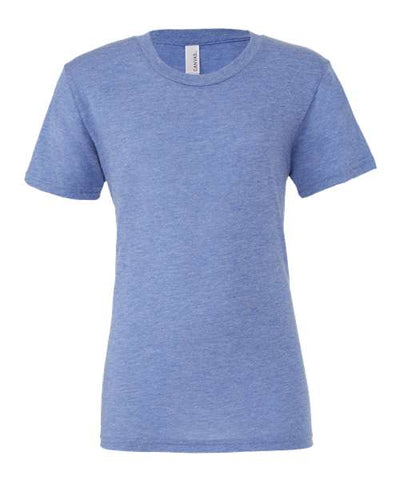 Bella+Canvas 3413 Unisex Triblend Short Sleeve Tee - Blue Triblend - front