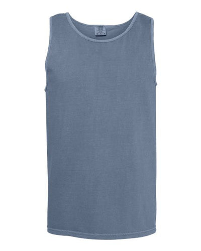 Comfort Colors 9360 Unisex Garment-Dyed Heavyweight Tank Top - Blue Jean - front
