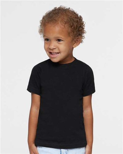 Rabbit Skins 3321 Toddler Fine Jersey Tee - Black - model front