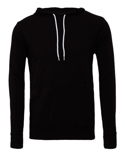 Bella+Canvas 3719 Unisex Sponge Fleece Pullover Hoodie - Black - front