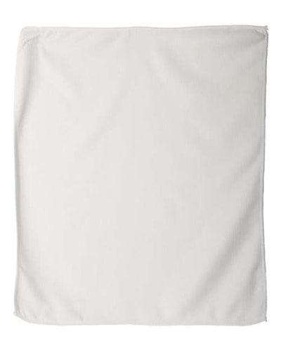 Carmel Towel Company C1118M Microfiber Rally Towel - White - front