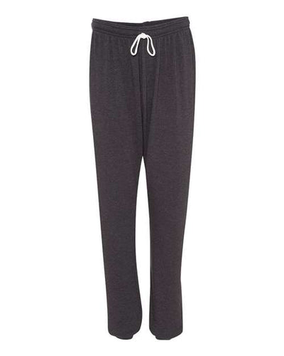 BELLA + CANVAS 3737 Unisex Sponge Fleece Long Scrunch Pants - Dark Grey Heather - front